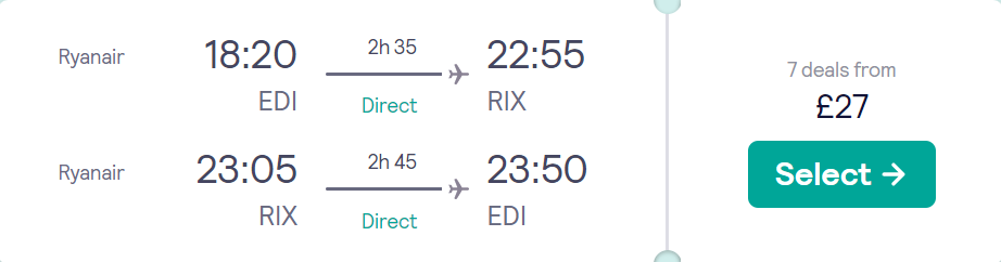 cheap flights to Latvia