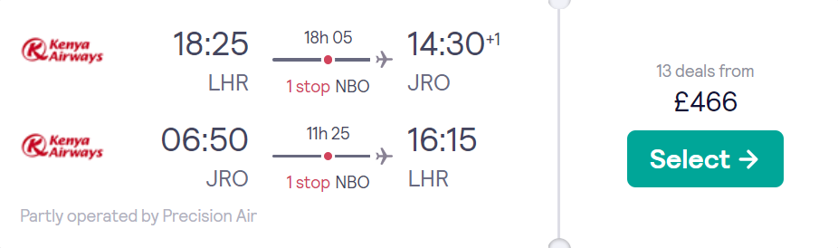 cheap flights to Tanzania