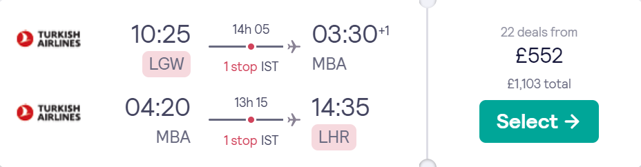 cheap flights to Kenya