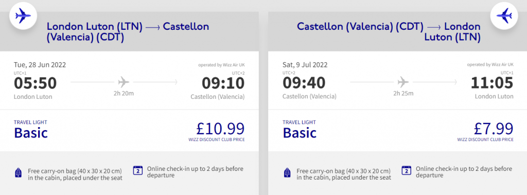 cheap flights to Spain