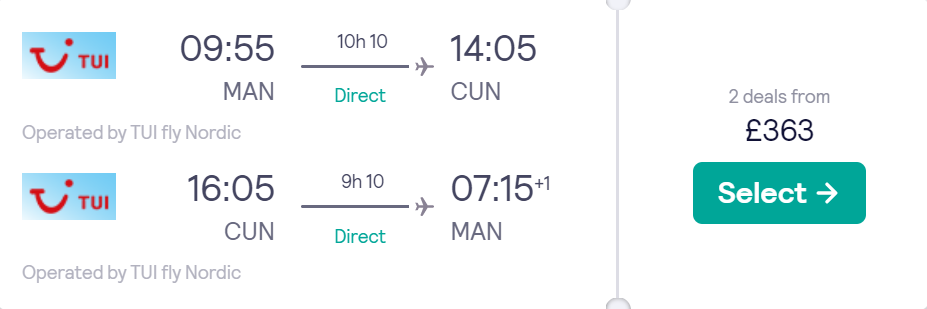 cheap flights TUI