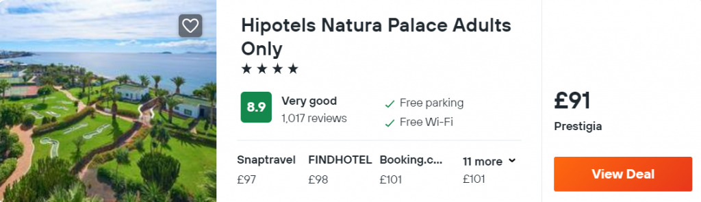 Hipotels Natura Palace Adults Only