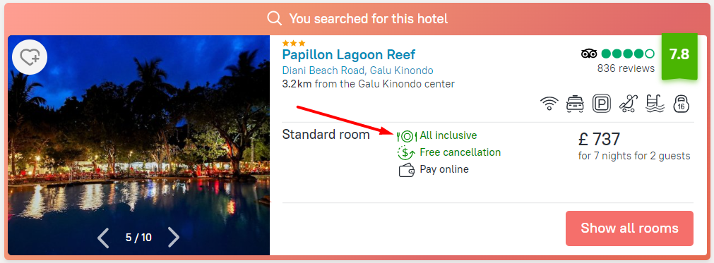 Papillon Lagoon Reef Hotel