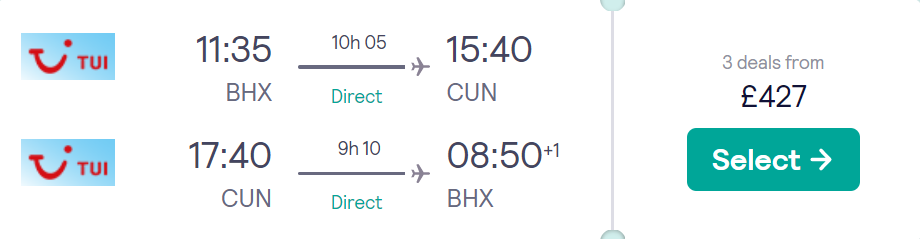 cheap flights TUI