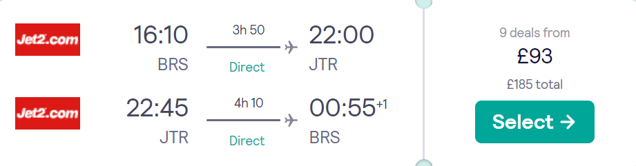 cheap flights to Greece