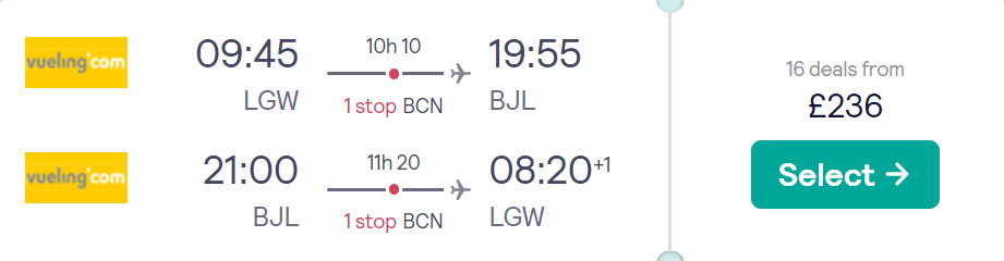 cheap flights to Africa