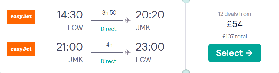 cheap flights to Greece