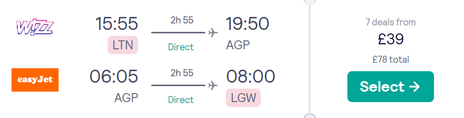 cheap flights to Spain