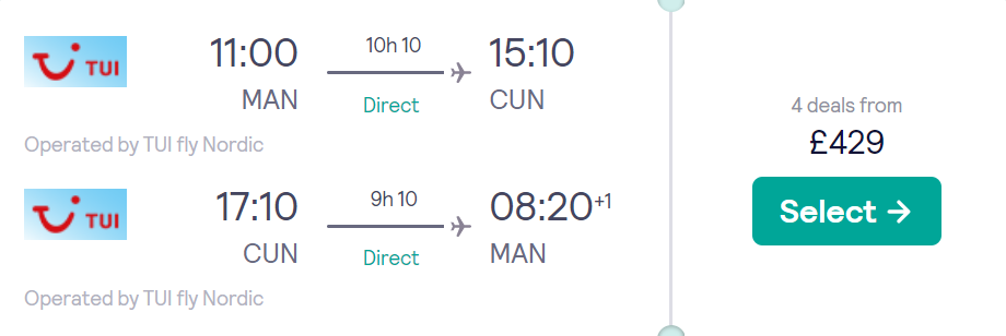 cheap flights TUI
