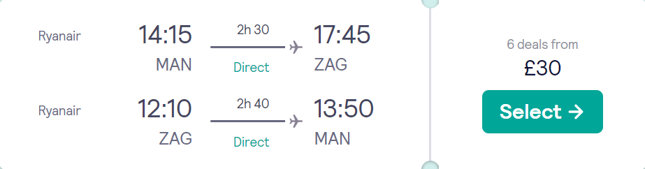 cheap flights to Croatia