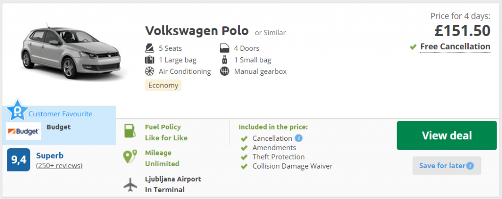 cheap car