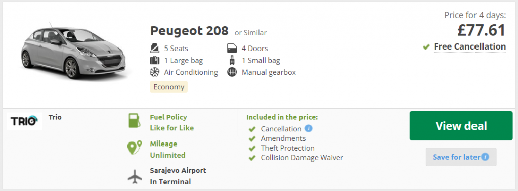 cheap car