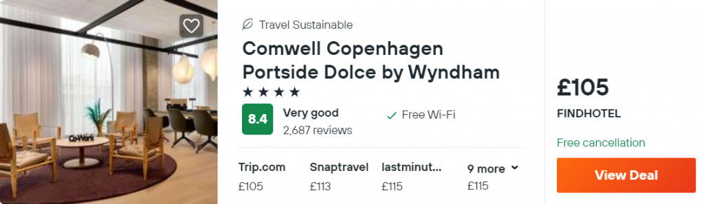Comwell Copenhagen Portside Dolce by Wyndham