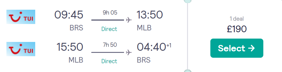 cheap flights TUI