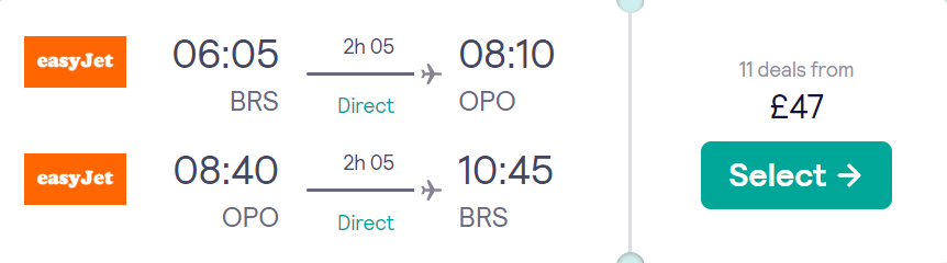 cheap flights to Portugal
