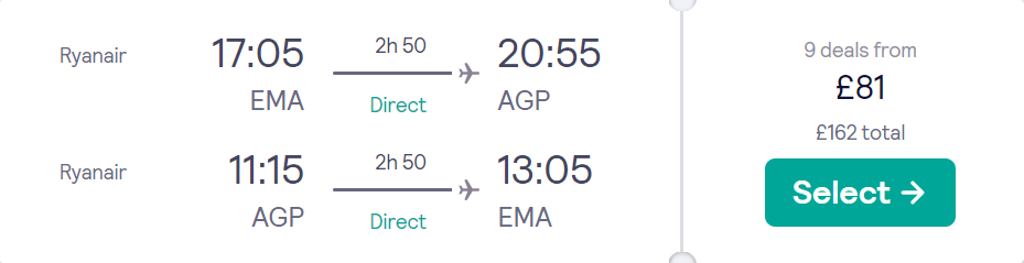 cheap flights to Spain