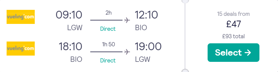 cheap flights to Spain