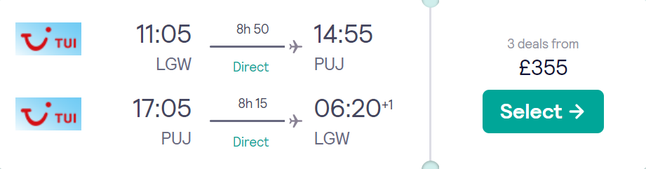 cheap flights TUI