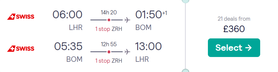 cheap flights to India