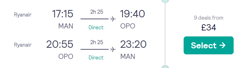 cheap flights to Portugal