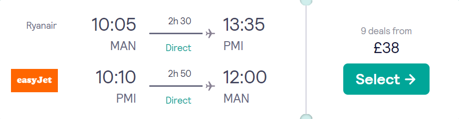 cheap flights to Spain