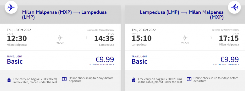 cheap flights to Italy