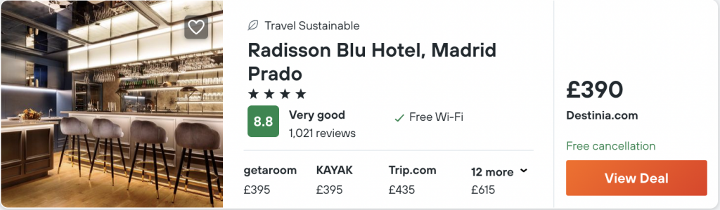 cheap hotel in Madrid