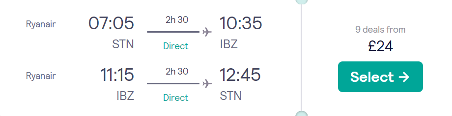 cheap flights to Spain