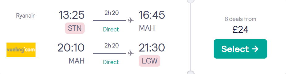 cheap flights to Spain