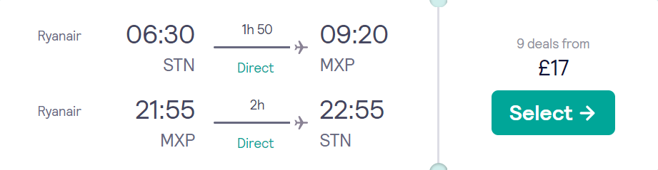 cheap flights to Italy