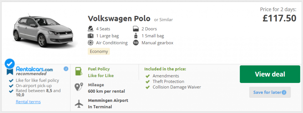 cheap car