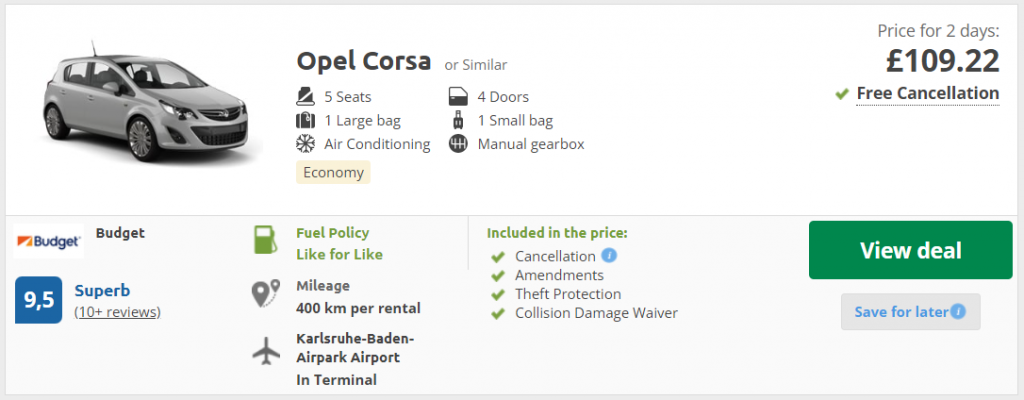 cheap car