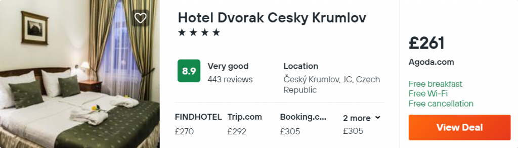 Hotel Dvorak Cesky Krumlov