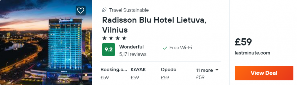 Radisson Blu Hotel Lietuva, Vilnius