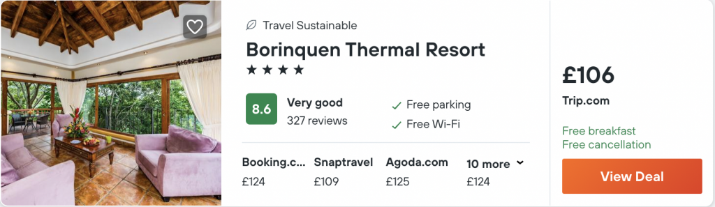 cheap hotel in Costa Rica