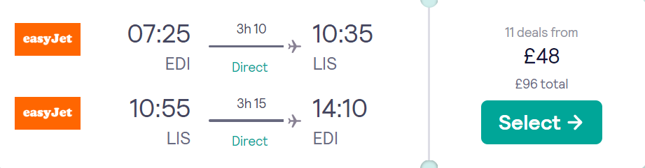 cheap flights to Portugal