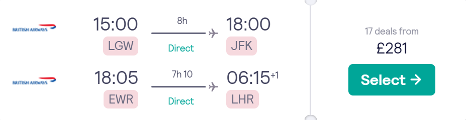cheap flights to US