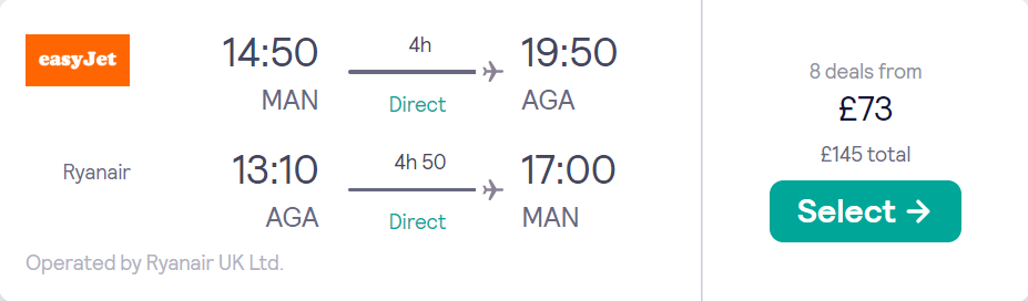 cheap flights to Morocco