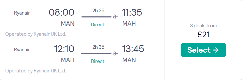 cheap flights to Spain