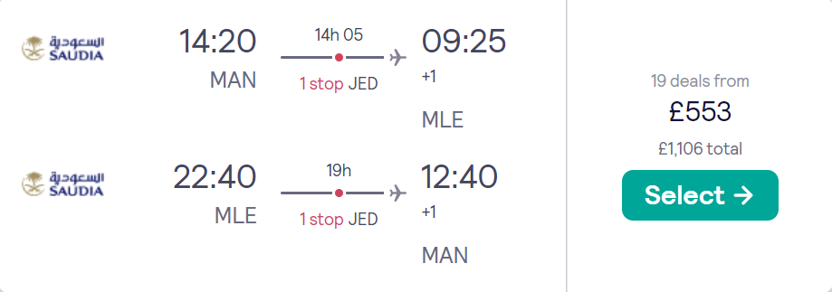 cheap flights to Maldives