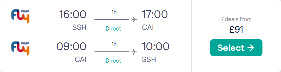 cheap flights to Egypt