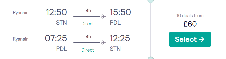 cheap flights to Portugal