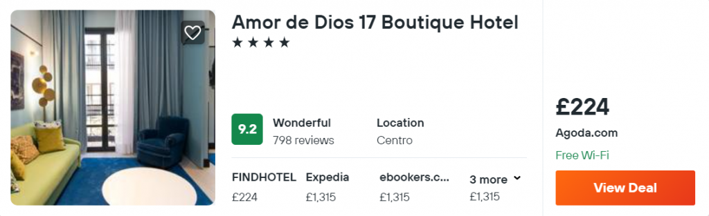 Amor de Dios 17 Boutique Hotel