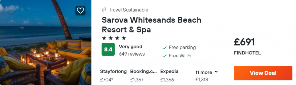 Sarova Whitesands Beach Resort & Spa