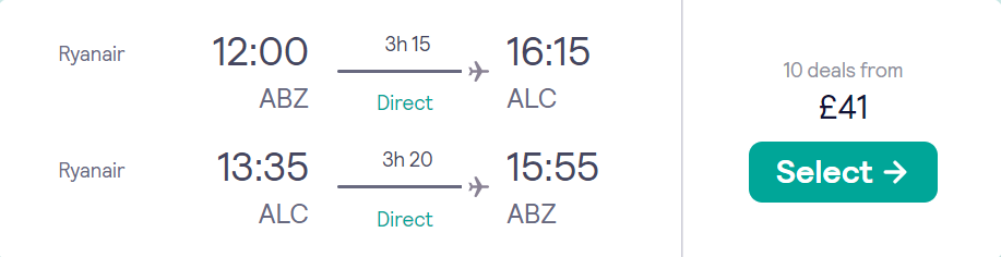 cheap flights to Spain