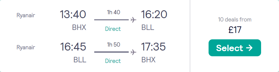 cheap flights to Denmark