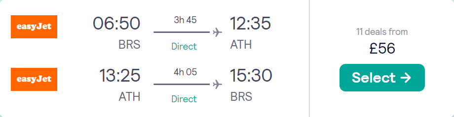 cheap flights to Greece