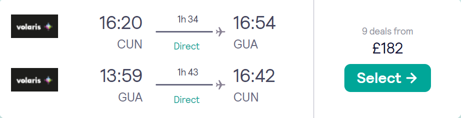 cheap flights to Guatemala