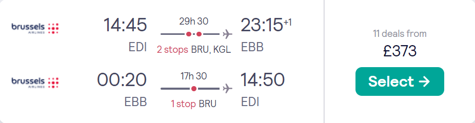 cheap flights to Uganda
