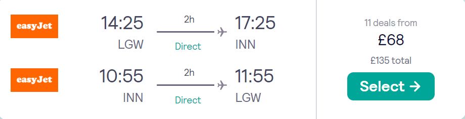 cheap flights to Austria